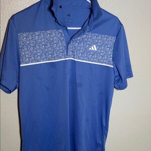 Adidas Men's Blue Polo Golf Shirt